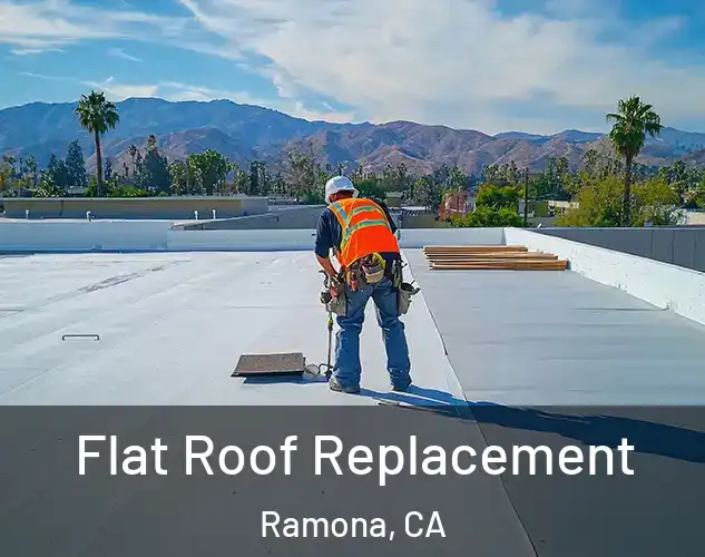  Flat Roof Replacement Ramona, CA
