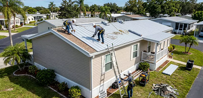 Mobile Home Metal Roof Replacement in Ramona