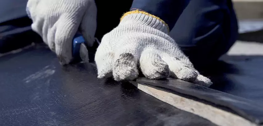 Rubber Roof Seam Repair in Ramona